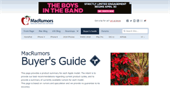 Desktop Screenshot of buyersguide.macrumors.com