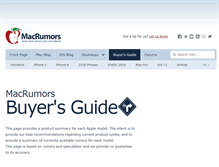 Tablet Screenshot of buyersguide.macrumors.com