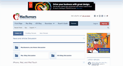 Desktop Screenshot of forums.macrumors.com
