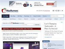 Tablet Screenshot of macrumors.com